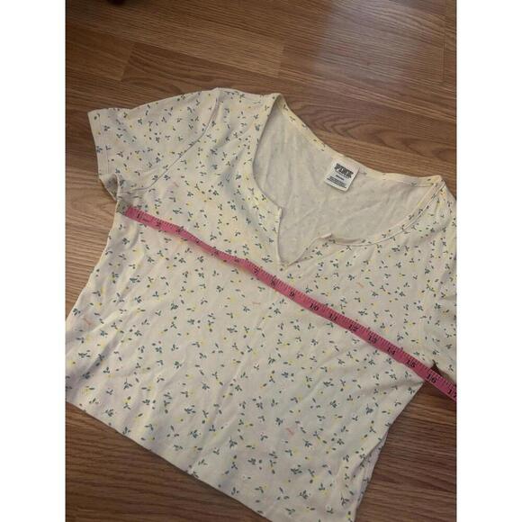 VS Pink Floral Crop Top Size Medium - Picture 4 of 8